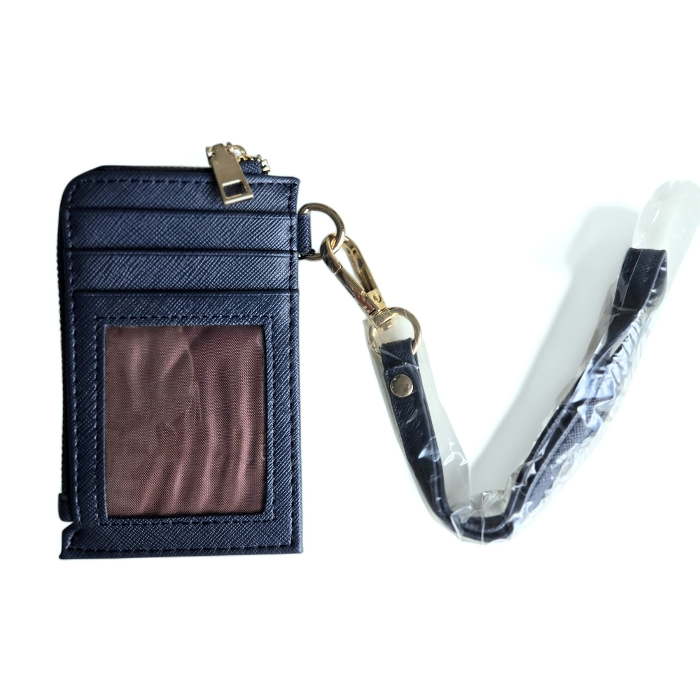 Lionel Navy Blue Slim Card Holder & Zip Wallet - Picture 10 of 10